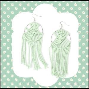 Long Macramé Earrings